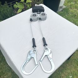 Falltech DuraTech Personal Leading Edge SRL-LETwin-Leg 9' w/Rebar Hooks