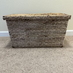 Woven Wicker Storage Basket