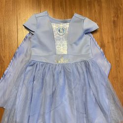 Disney Elsa Frozen II Blue dress With Detachable Cape