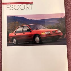 Ford Escort Sales Literature 