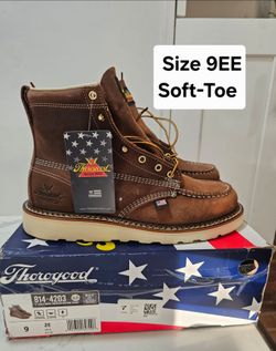 Thorogood Soft Toe Work Boots Size 9EE