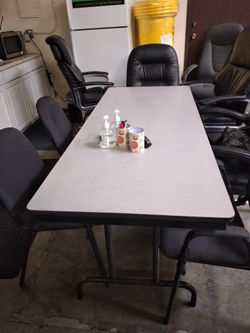 Lamimated Folding Table 6 x 2.5 ft
