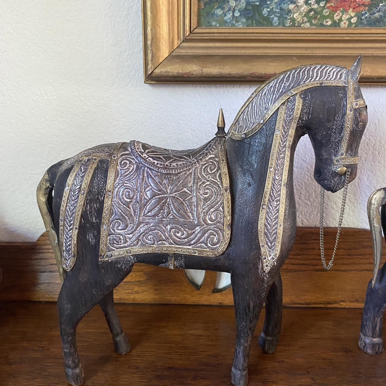 Antique Hand Carved Wooden Armored (135)57