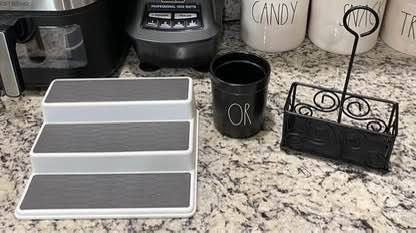 3 piece Kitchen stuff spice rack, utensil holder 1only salt and pepper holder $10 for bundle