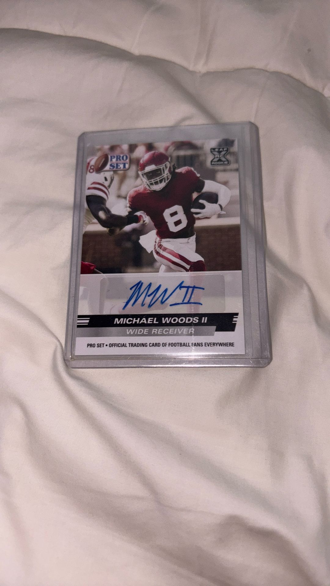 Micheal Woods ll Pro Set Leaf Rookie Auto