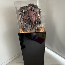 Beautiful Hand Made Face Mask Ceramic And Paper Sculpture