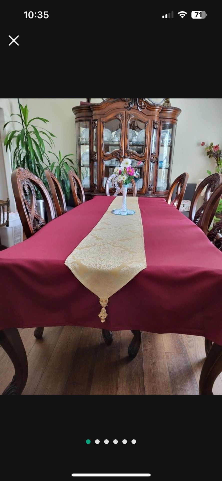 Gold Table Runners