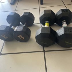 Dumbbells Sets  ( New) 20 And 40 
