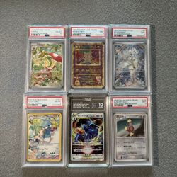 Pokemon Cards and Slabs