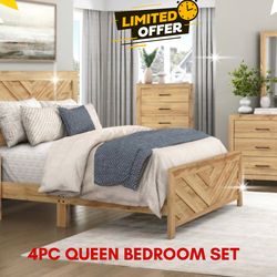 4 PC QUEEN BEDROOM SET