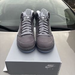 Jordan 5 wolf grey(size 10)