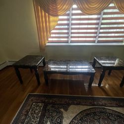Coffee Table With 2 End Tables 