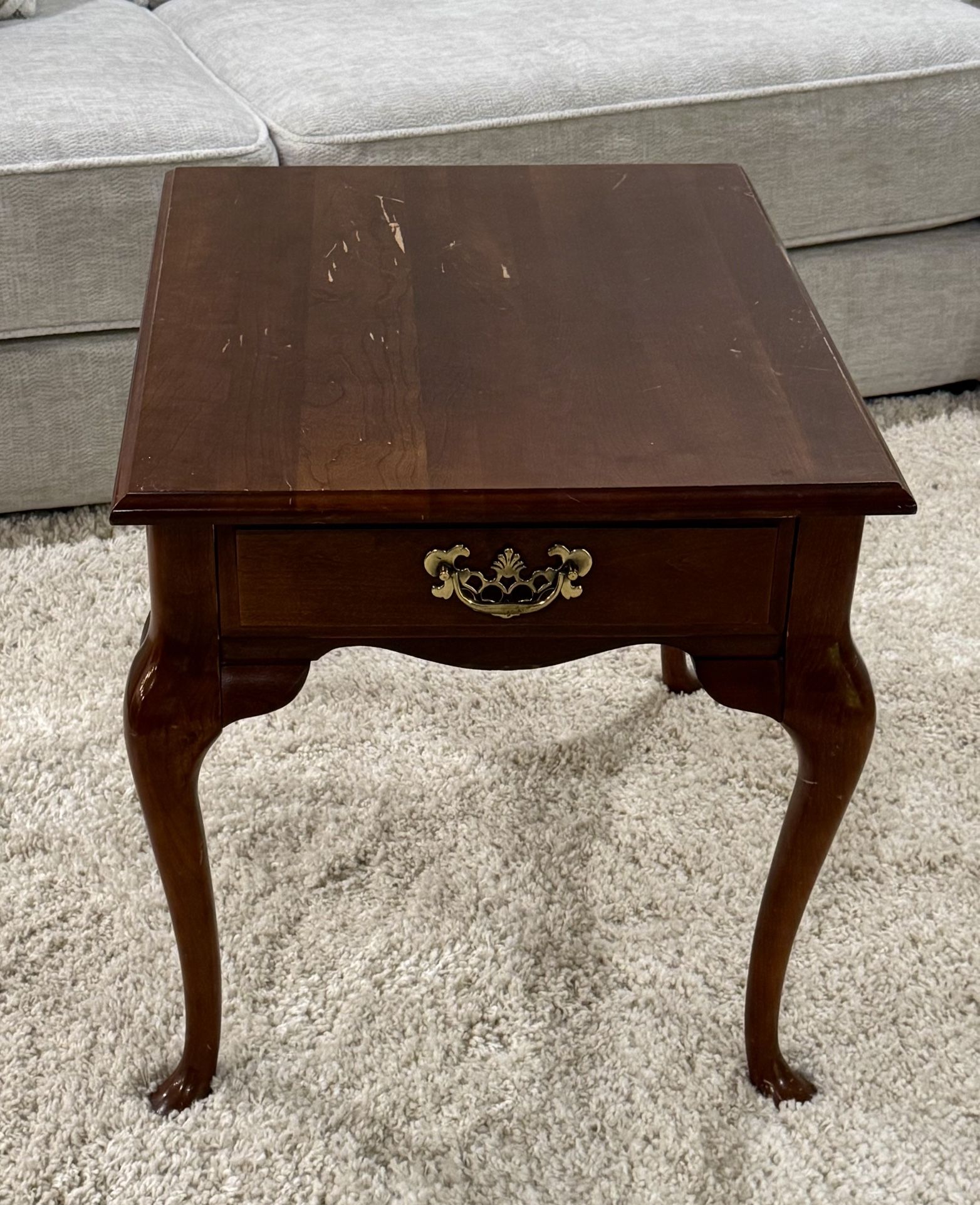 Solid Wood End Table