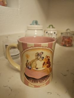 Disney Lady And The Tramp 25th Anniversary Mug