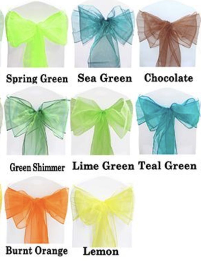 Chair Sashes