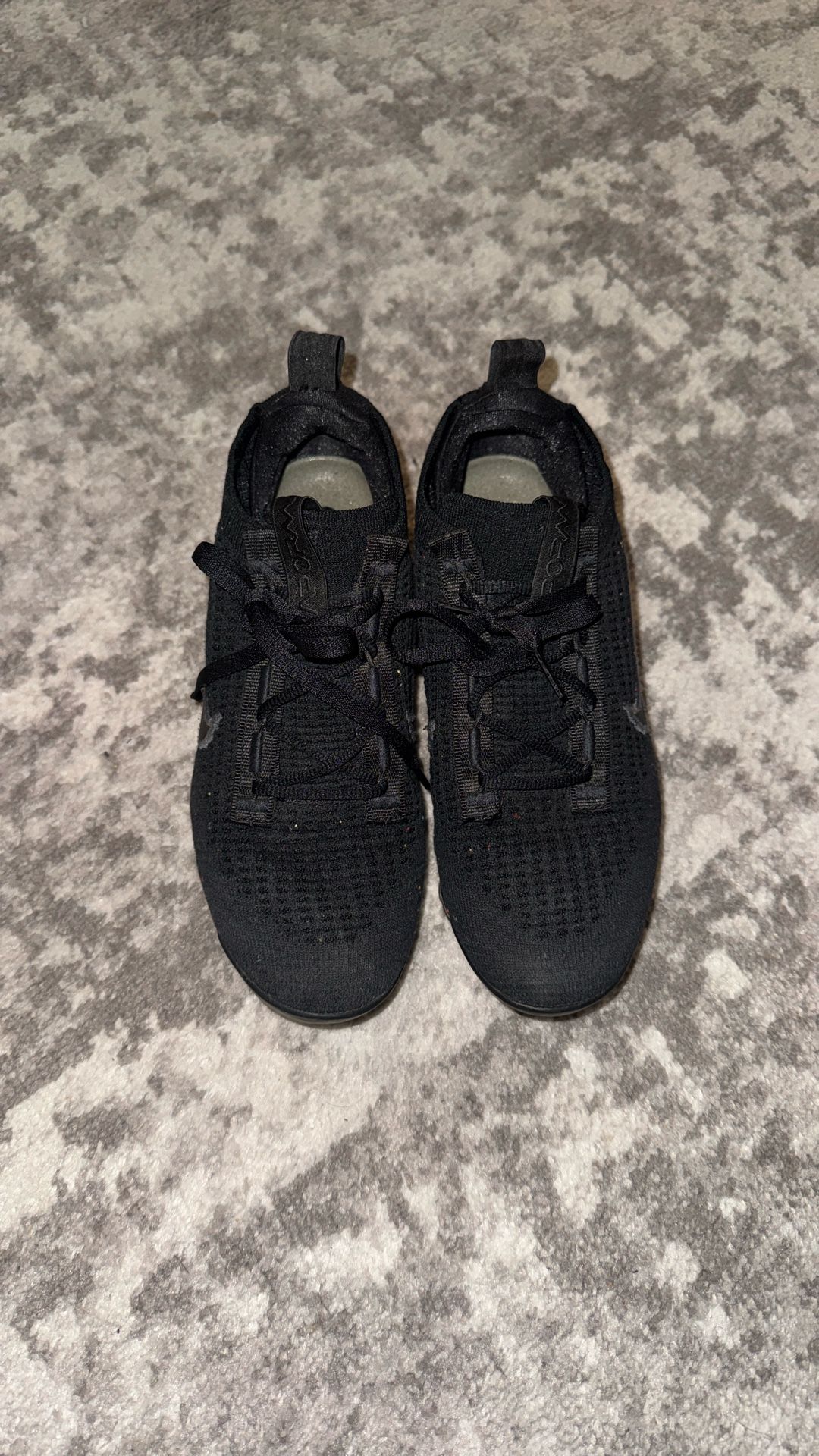Black Vapor Max Kids Size 5 Women’s Size 7