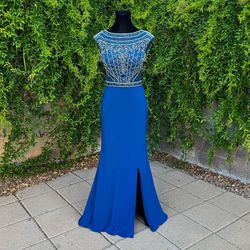 BEADED PROM DRESS