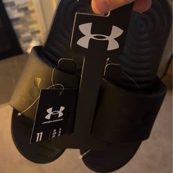 Men’s under armour slides size 11