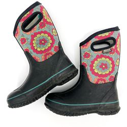 BOGS Waterproof Neoprene Insulated Rain Boots Big Girls Size 3 