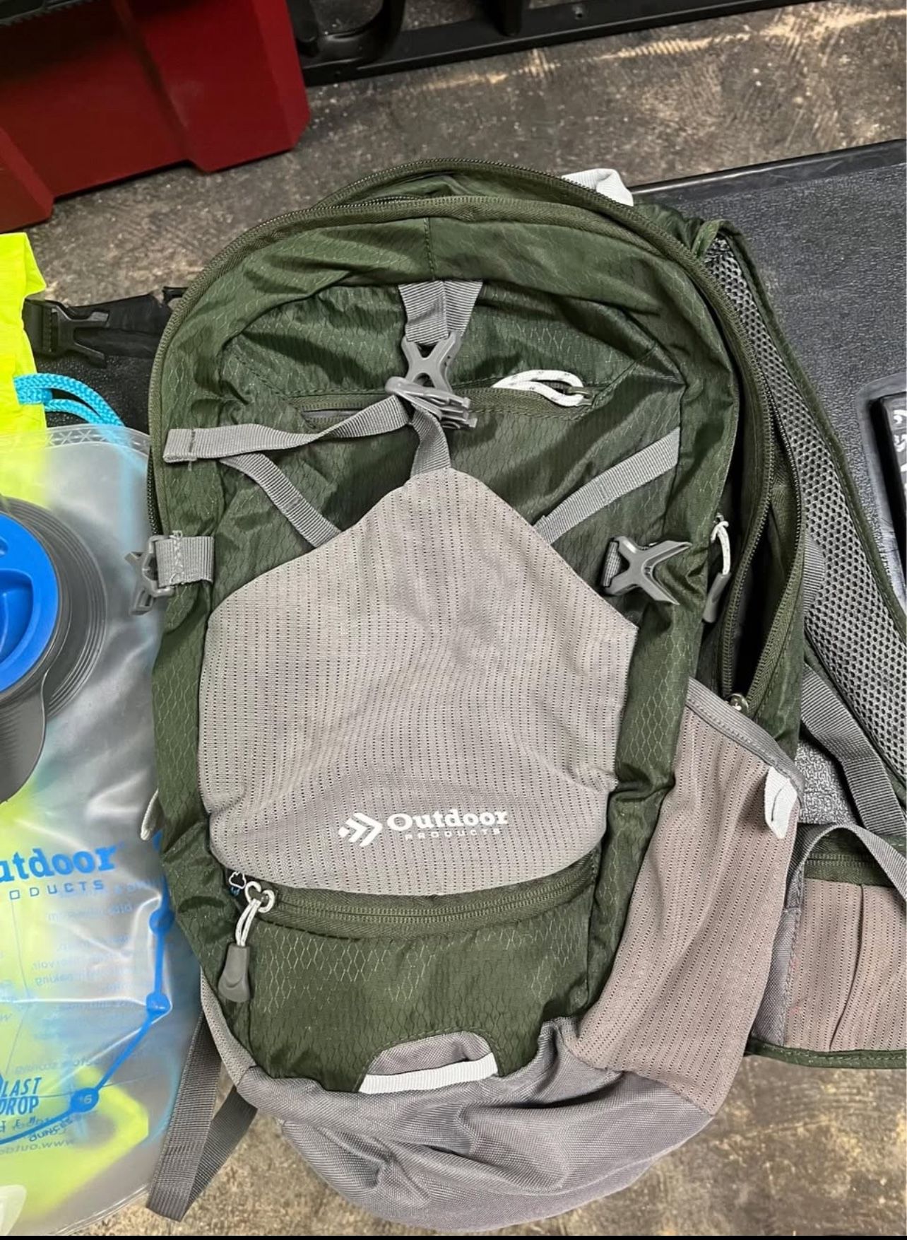 Backpack With Waterproof Bag and Camelback