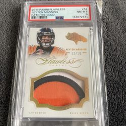 2014 Flawless Gold Patch Peyton Manning PSA 8
