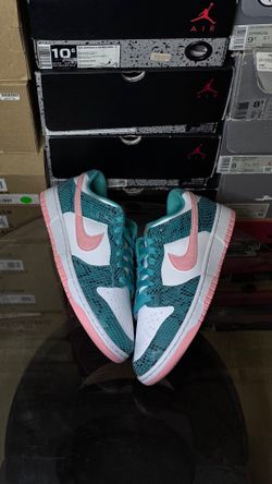 Nike Dunk Low 'Washed Teal Snakeskin'