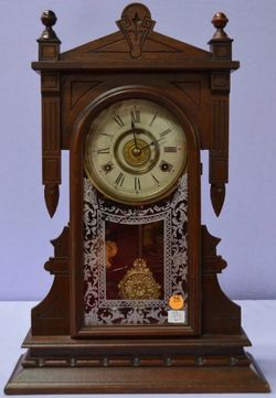 Antique New Haven Kitchen Clock