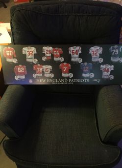 New England Patriots uniforms picture (wood)