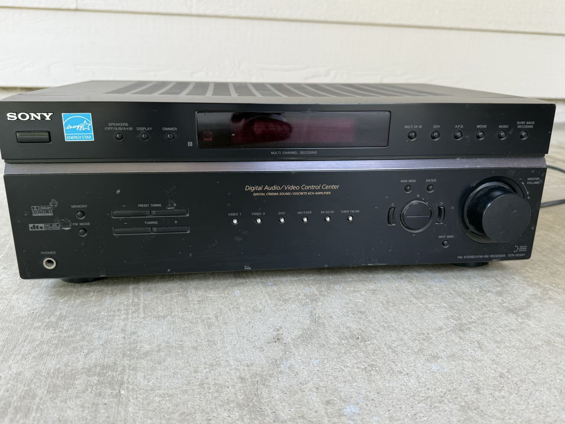 Sony STR- DE597 FM STEREO / FM-AM RECEIVER