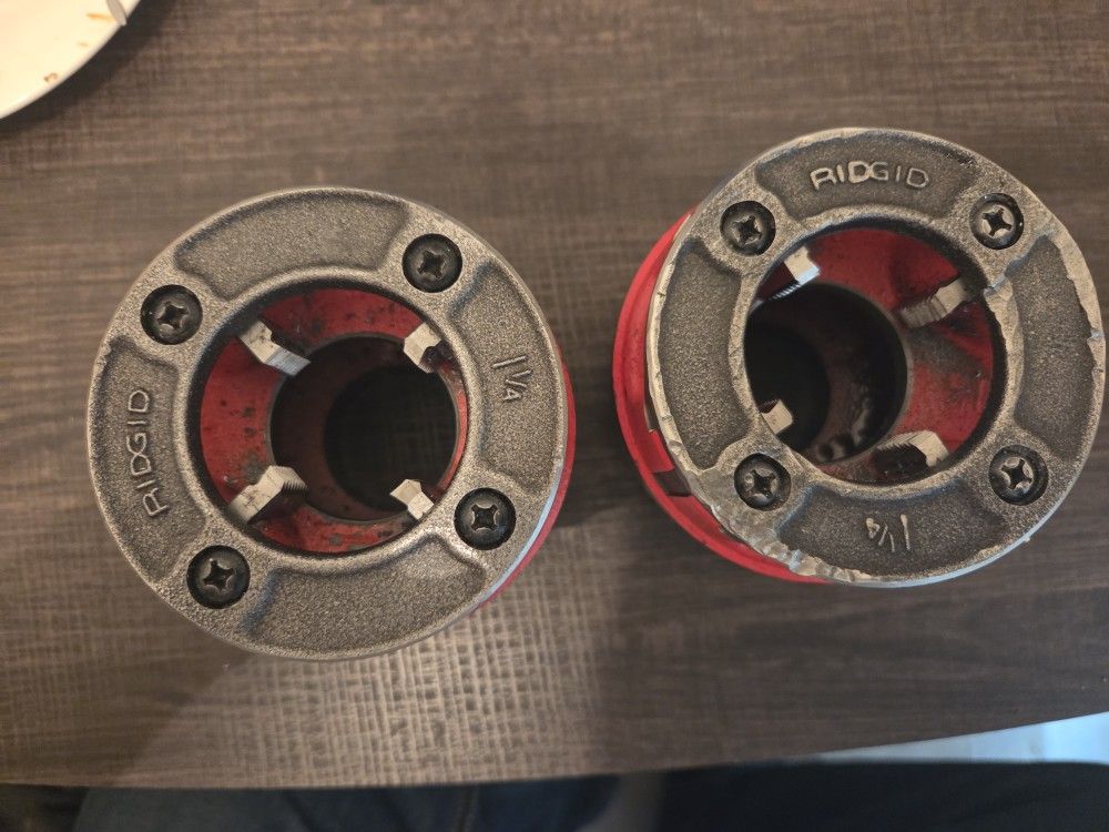 Ridgid 1 1/4 Die Heads Used