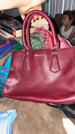 Steve Madden Burgundy Structured Handbag
