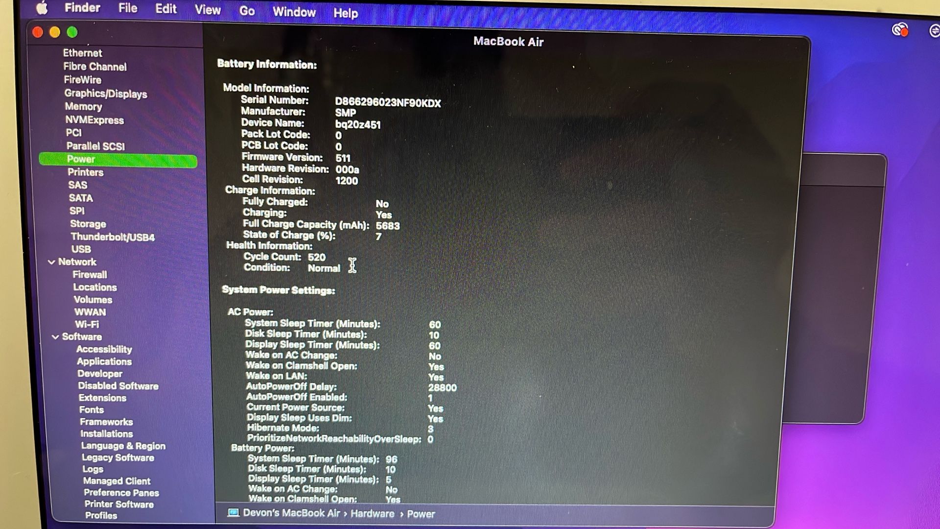 MacBook Air 13” (2015) – 8GB RAM / 121GB SSD – Great Condition