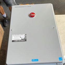Rheem performance plus tankless Intdoor water heater

