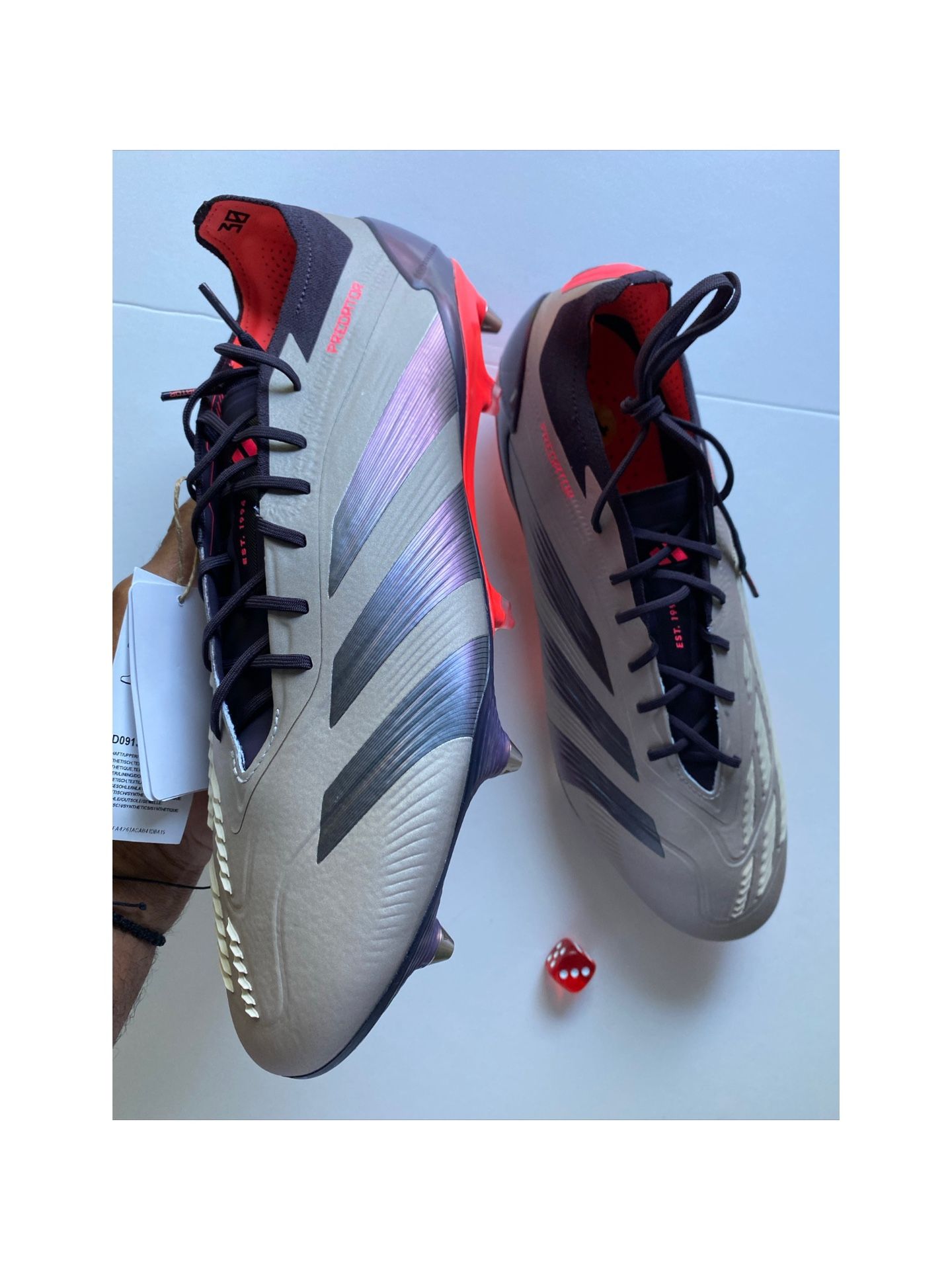 adidas Predator Elite SG Soccer Cleats Platinum Metallic Men’s sz 13 NEW NO BOX
