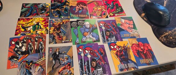Spiderman trading cards