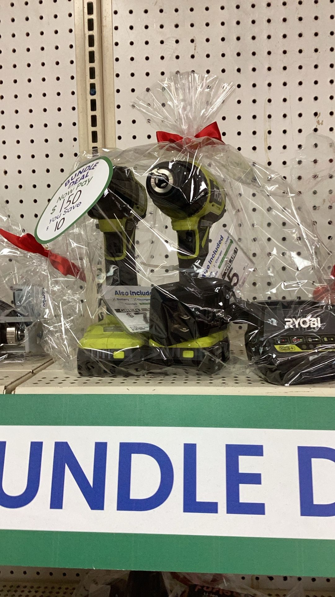 Ryobi Drill And Impact With Two Batteries And Charger