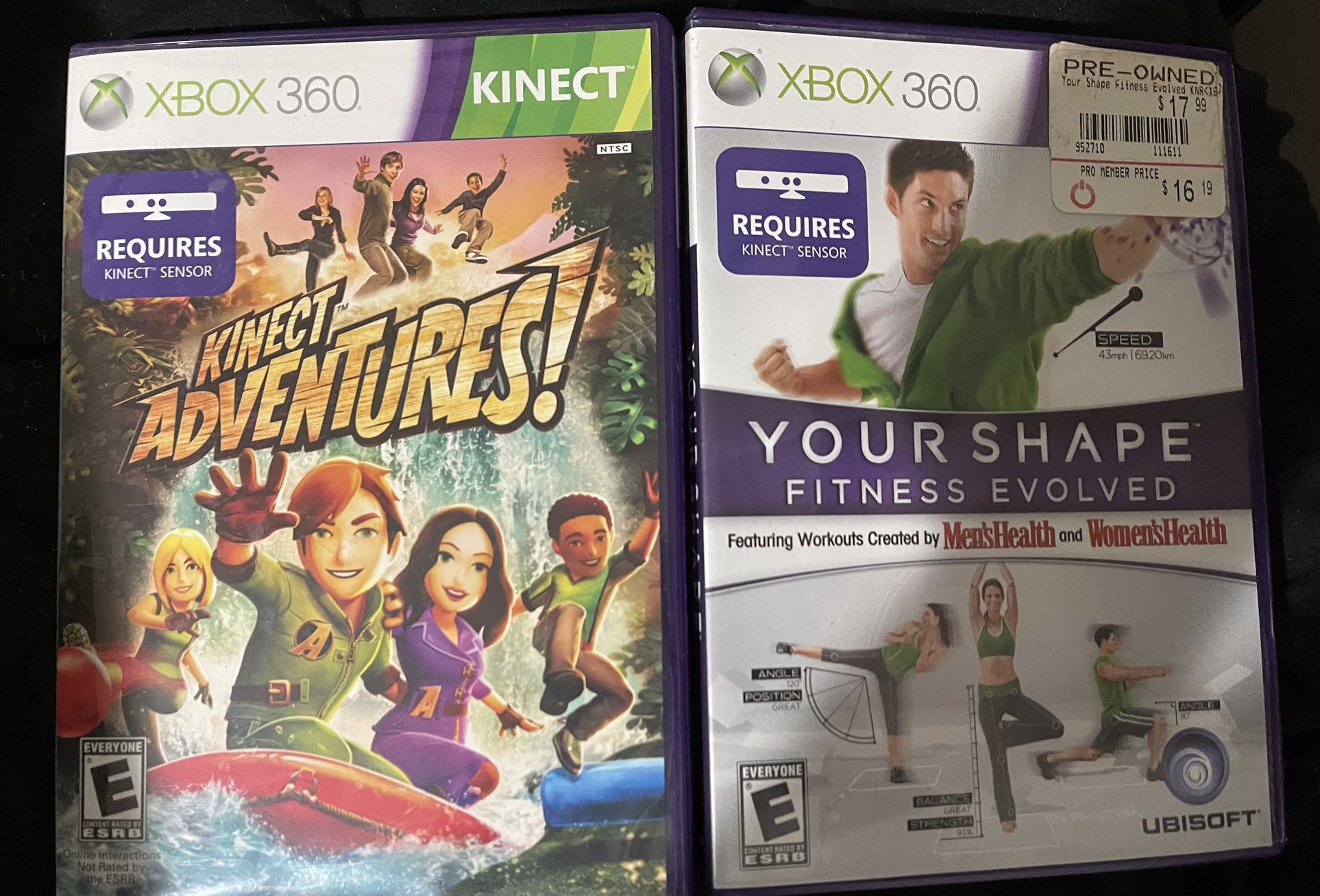 XBox 360 Kinect Game And Fitness DVDs
