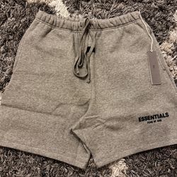 Fear of God Essentials Shorts ‘Dark Oatmeal’ Size Large