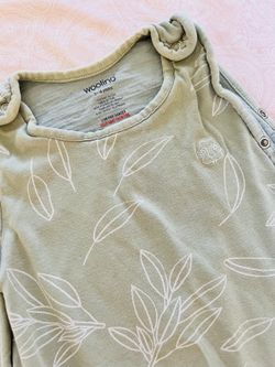 Woolino Merino Wool Sleep Sack – Leaf Print, 2-4Y