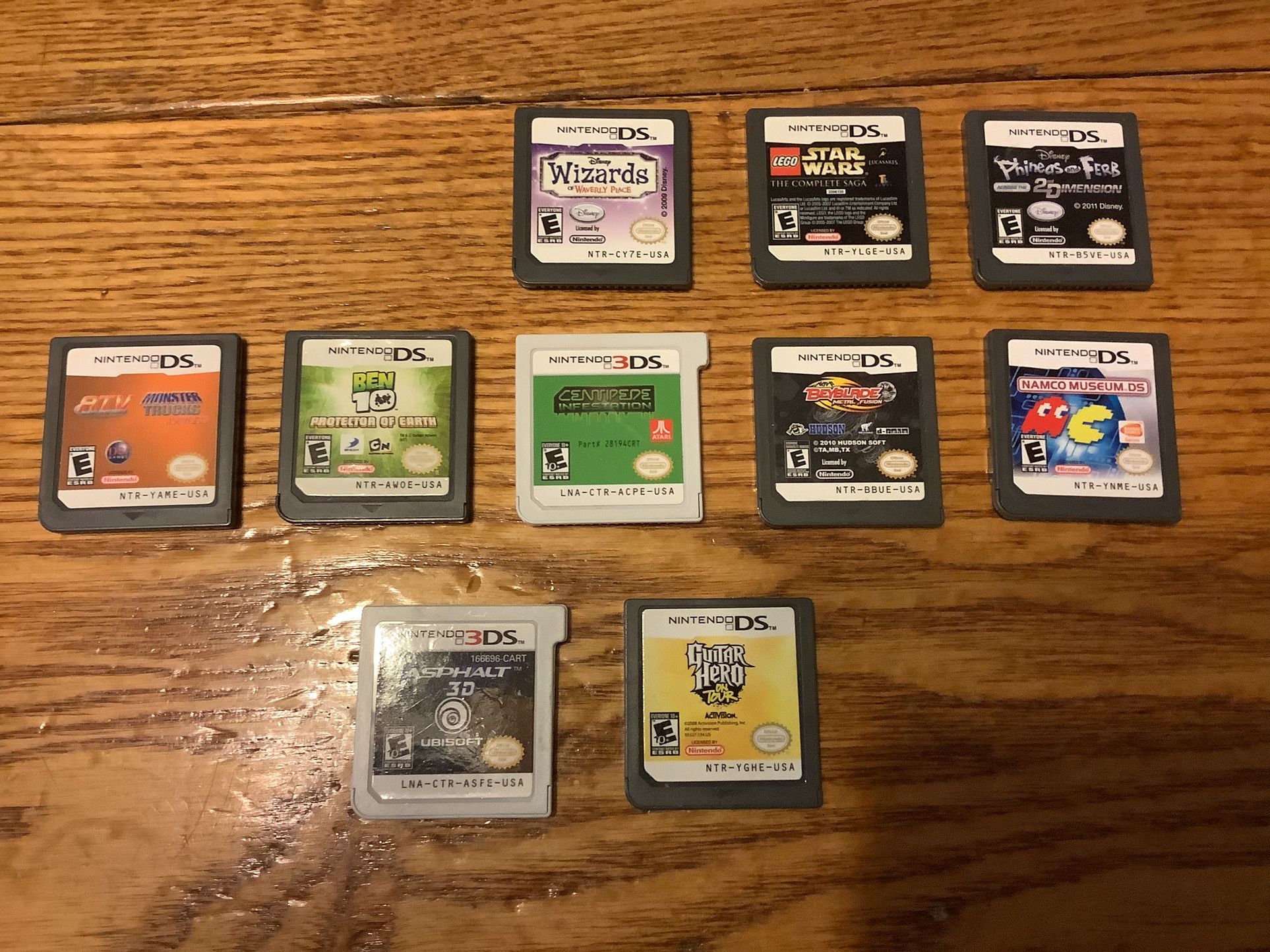 NINTENDO DS GAMES (8) NINTENDO 3DS GAMES (2)