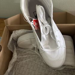 White Vans Men Size 5.5 