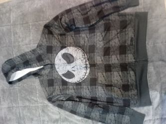 Original Disney Men's XL Jack Skellington Zip Up Hoodie 