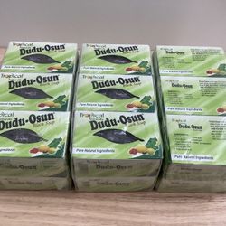18 Bars of Tropical Naturals Dudu-Osun Nigerian Black Soap 150g per Bar