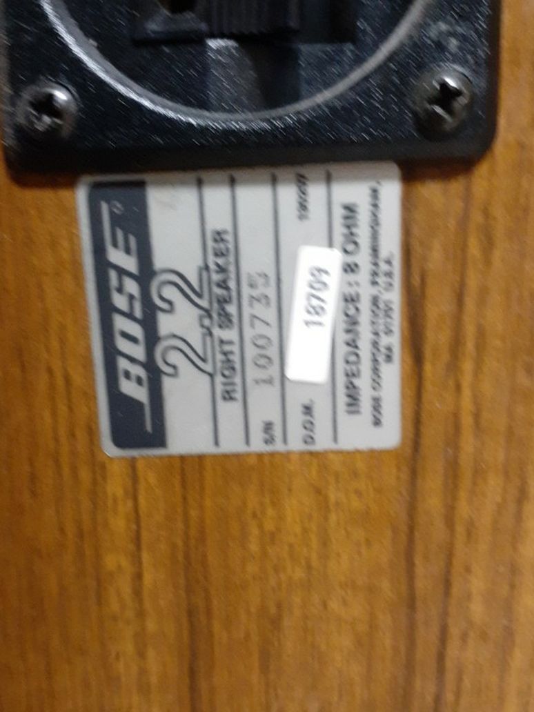 Bose 2.2 And 161. Both 8 Ohms