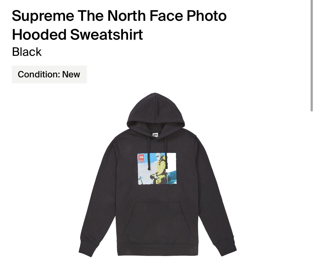 Supreme X North Face Expedition Hoodie *Large*