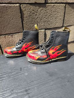 Dr. Martens 1460 Flame Leather Boots