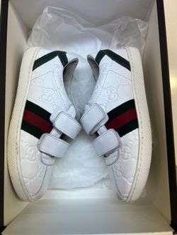 Gucci Kids Ace Sneakers – Size 27 – White