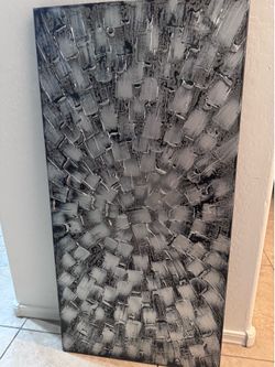 Textured abstract canvas art