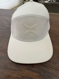 BREXRAE Mens Golf Performance Titan Fit Snapback Hat - Cream / Ivory EUC Cream matching logo on front  OSFA