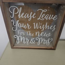 Shadow Box With Card Slot